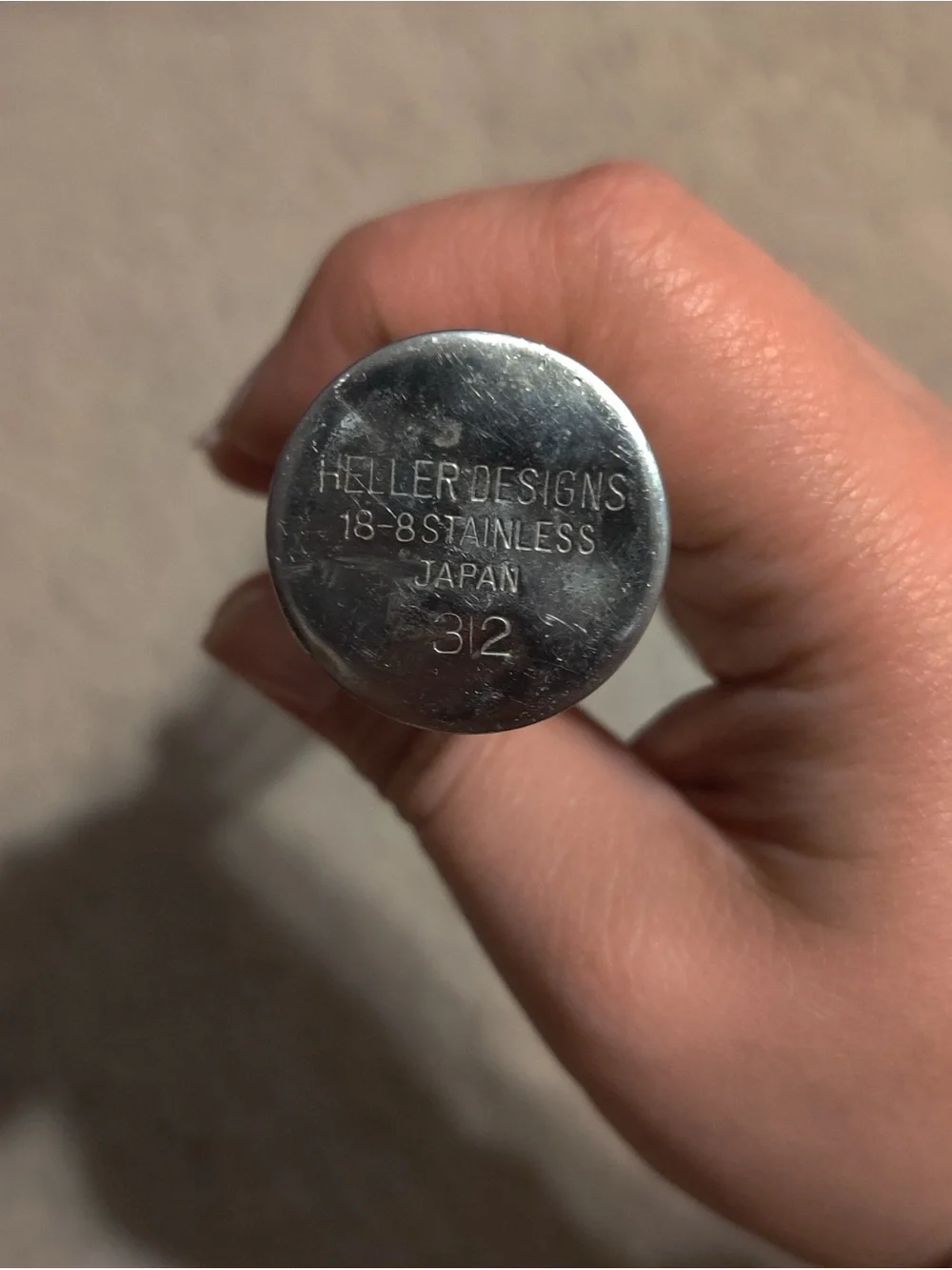 Heller Designs 18/8 Stainless Japan #312 Whisk Vintage Stainless weighted Wire